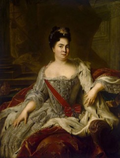 Portrait of Empress Catherine I', (1684-1727), 1717. Creator: Nattier, Jean-Marc (1685-1766).