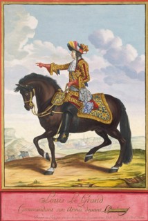 Portrait of Louis XIV on Horseback in the Battle of Cambrai, second half of the 17th century. Creator: Saint-Jean, Jean Dieu de (ca. 1625-after 1709).