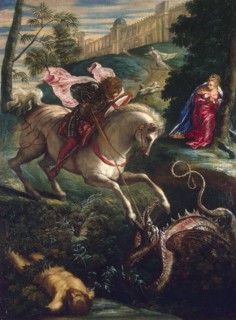 Saint George and the Dragon', 1543. Creator: Tintoretto, Jacopo (1518-1594).
