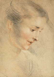 Study of a Woman's Head, 1710s.  Creator: Watteau, Jean Antoine (1684-1721).