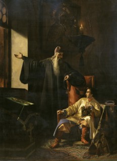 Ivan the Terrible and the priest Silvester during the Fire of Moscow on 1547', 1856.  Creator: Pleshanov, Pavel Fyodorovich (1829-1882).