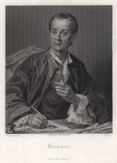 Portrait of the writer, essayist and philosopher Denis Diderot (1713-1784), middle of the 18th centu Creator: French master.
