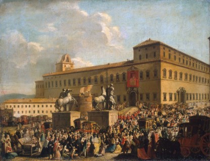 Festival Before the Quirinal Palace', 1767. Creator: Cioci, Antonio (1722-1792).