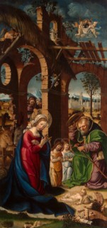 Nativity', late 15th century. Creator: Gandolfino da Roreto (active 1493-1510).