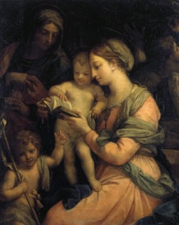 Madonna Teaching the Infant Christ Reading', 1705. Creator: Maratta, Carlo (1625-1713).