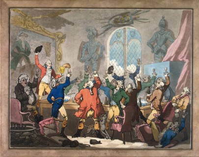 Dinner, 1787.  Creator: Rowlandson, Thomas (1756-1827).