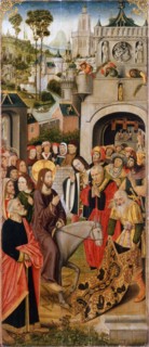 The Entry of Christ into Jerusalem', second half of the 15th century. Creator: Master of the Thuison Altarpiece (active 15th century).