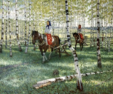 To the Work', 1921.  Creator: Bogdanov-Belsky, Nikolai Petrovich (1868-1945).