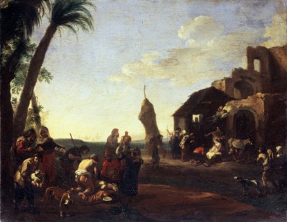 'The Adoration of the Christ Child', 1650s. Creator: Jan Miel.