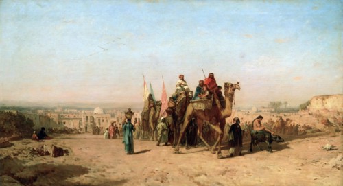 'Caravan', 1860.  Artist: Felix Francois Georges Philibert Ziem