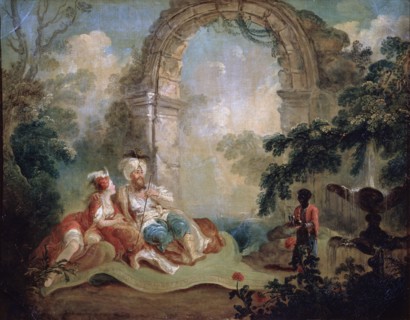 'Turkish Pasha and Odalisque', late 18th or early 19th century..   Artist: Jean-Baptiste Hilair