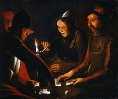 'Soldiers Playing Cards', 17th century. Artist: Georges de la Tour