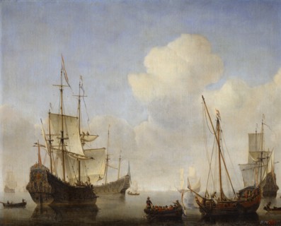 'The Dutch Squadron at the West African Coast', 1660s.  Artist: Willem van de Velde the Younger