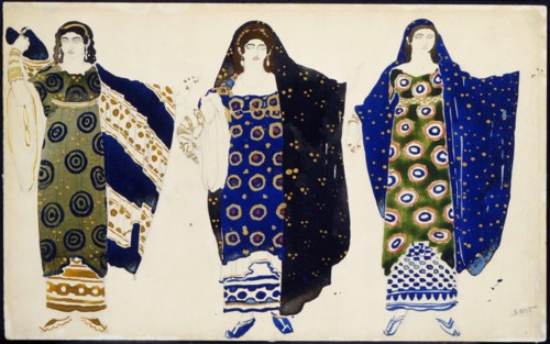 Costume design for the play 'Oedipus at Colonus' by Sophocles, 1904.  Artist: Leon Bakst