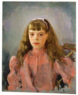 'Portrait of Grand Duchess Olga Alexandrovna of Russia', 1893. Artist: Valentin Serov