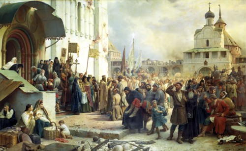'The Siege of the Trinity Sergius Lavra in Sergiev Posad', 1891.  Artist: Vasily Vereshchagin