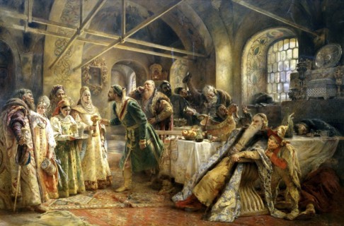'The Kiss Ceremony', 1895.  Artist: Konstantin Makovsky