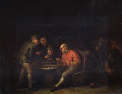 'Flemings Playing Dice', 17th century. Artist: Adriaen van Ostade