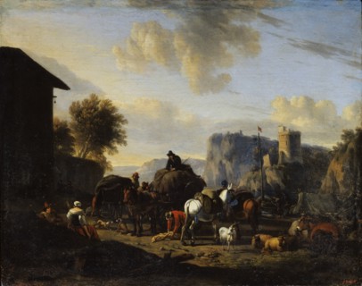 'The Rest of the Convoy', 17th century. Artist: Nicolaes Berchem