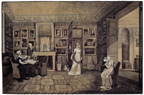 'Drawing Room in the Baryatinsky House in Altona', 1807.  Artist: Elisabeth Louise Vigee-LeBrun