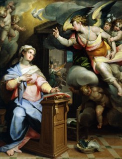 'The Annunciation', 1560s. Artist: Orazio Samacchini