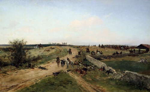 'Scene from the Franco-Prussian War, 1870', 19th century. Artist: Alphonse de Neuville