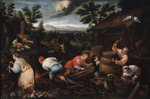 'August' (from the series 'The Seasons'), late 16th or early 17th century. Artist: Leandro Bassano