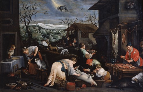'December' (from the series 'The Seasons'), late 16th or early 17th century. Artist: Leandro Bassano