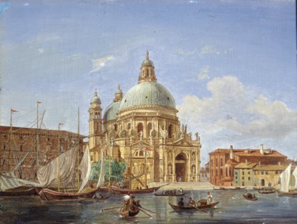 'The Santa Maria della Salute Church', 19th century. Artist: Victor Adam