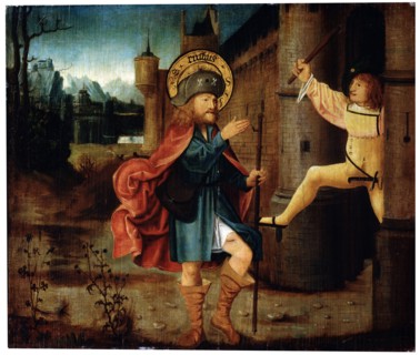 'The Expulsion of Saint Roch from Rome', late 15th century. Artist: German Master
