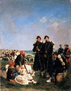 'A French camp near Sevastopol', 19th century. Artist: Paul Alexandre Protais