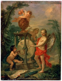'Cupid Sharpening an Arrow', 1750.  Artist: Charles-Joseph Natoire