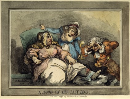 'A Bawd on Her Last Legs', 1792. Artist: Thomas Rowlandson