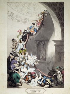 'Exhibition Stare Case', 1811.  Artist: Thomas Rowlandson