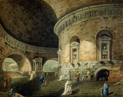 Stage design for a theatre play, early 19th century. Artist: Domenico Corsini
