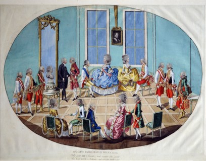 'The New Year's Celebration in Vienna in 1782', 1783.  Artist: Johann Hieronymus Löschenkohl