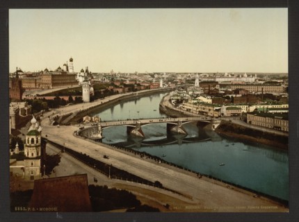 View of Zamoskvorechye (Panoramic view of Moscow), 1890s.