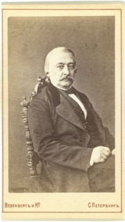 Portrait of the Publisher Andrey Krayevsky (1810-1889), 1870s.