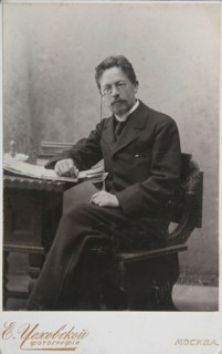 Portrait of the Author Anton Chekhov (1860?1904), 1905.