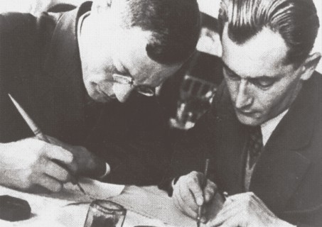 Writers Ilya Ilf and Yevgeny Petrov, 1932.