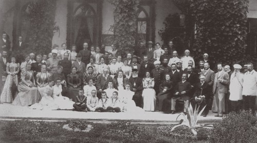 Moscow Art Theatre as the guest of Ivan Aivazovsky, 1900.