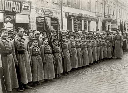 Children as Red Army men. Moscow, December 17, 1923.