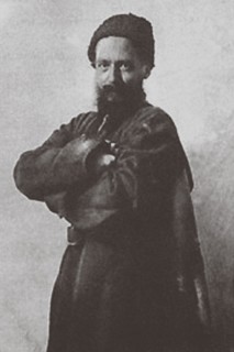 Artist Pavel Shcherbov on the Caucasus, 1900s.