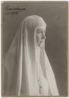 Grand Duchess Elizabeth Fyodorovna in the monastic habit, 1914.