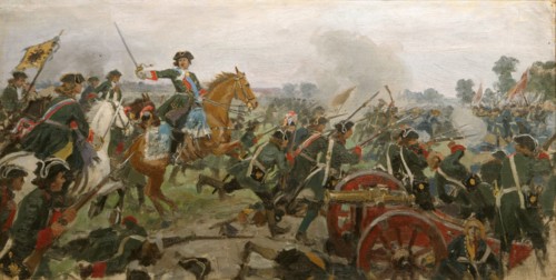 The Battle of Poltava. Artist: Vladimirov, Ivan Alexeyevich (1869-1947)