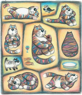 Day of a Cat. Artist: Leskova, Marina