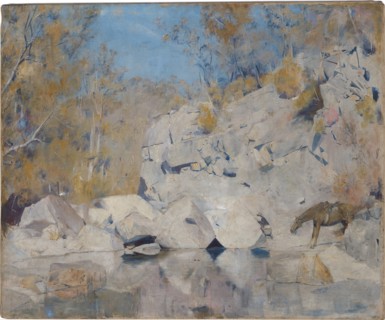 In a corner on the Macintyre, 1895. Artist: Roberts, Tom (1856-1931)