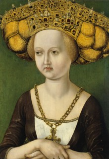 Portrait of Kunigunde of Austria (1465-1520), ca 1485. Artist: Austrian Artist ot the Tyrol School (active ca. 1485)