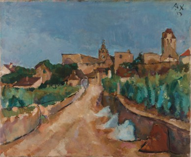 Street towards Dürnstein, 1913. Artist: Faistauer, Anton (1887-1930)