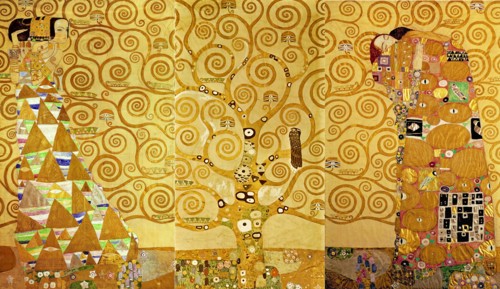 The Stoclet Frieze, Detail: The Expectation, Tree of Life, 1905-1909. Artist: Klimt, Gustav (1862-1918)